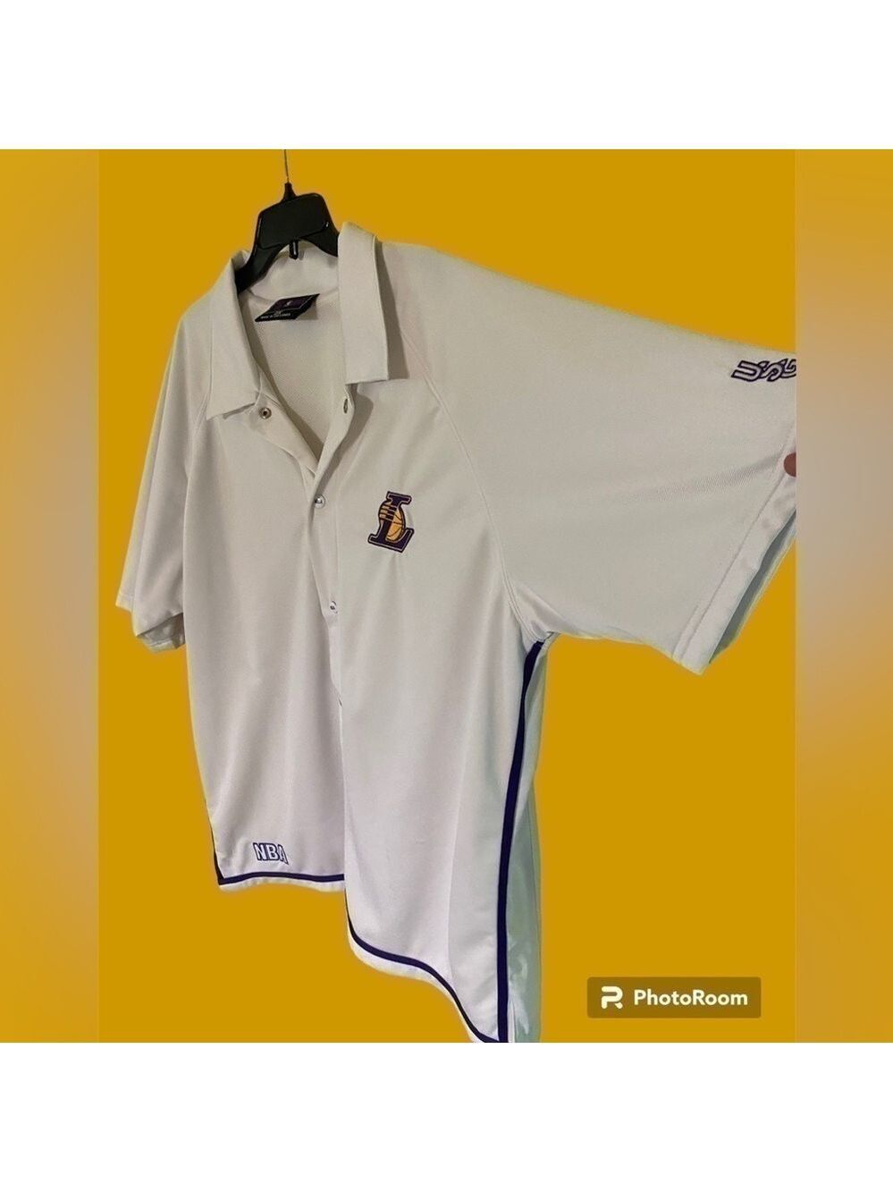 Lakers- 2X NBA vintage 90’s lined button up jersey/polo. Excellent preowned! - Picture 4 of 13